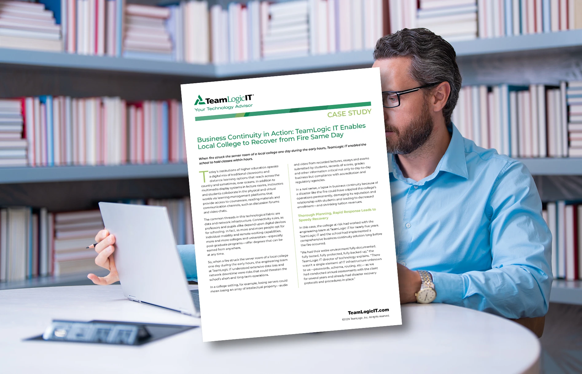 Case Study - Business Continuity in Action: TeamLogic IT Enables Local College Item