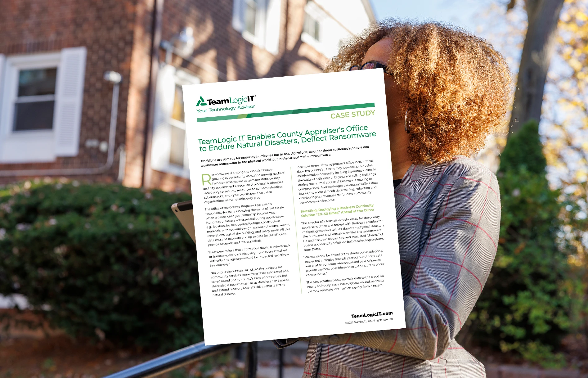Case Study - TeamLogic IT Enables County Appraiser’s Office to Endure Natural Disasters Item